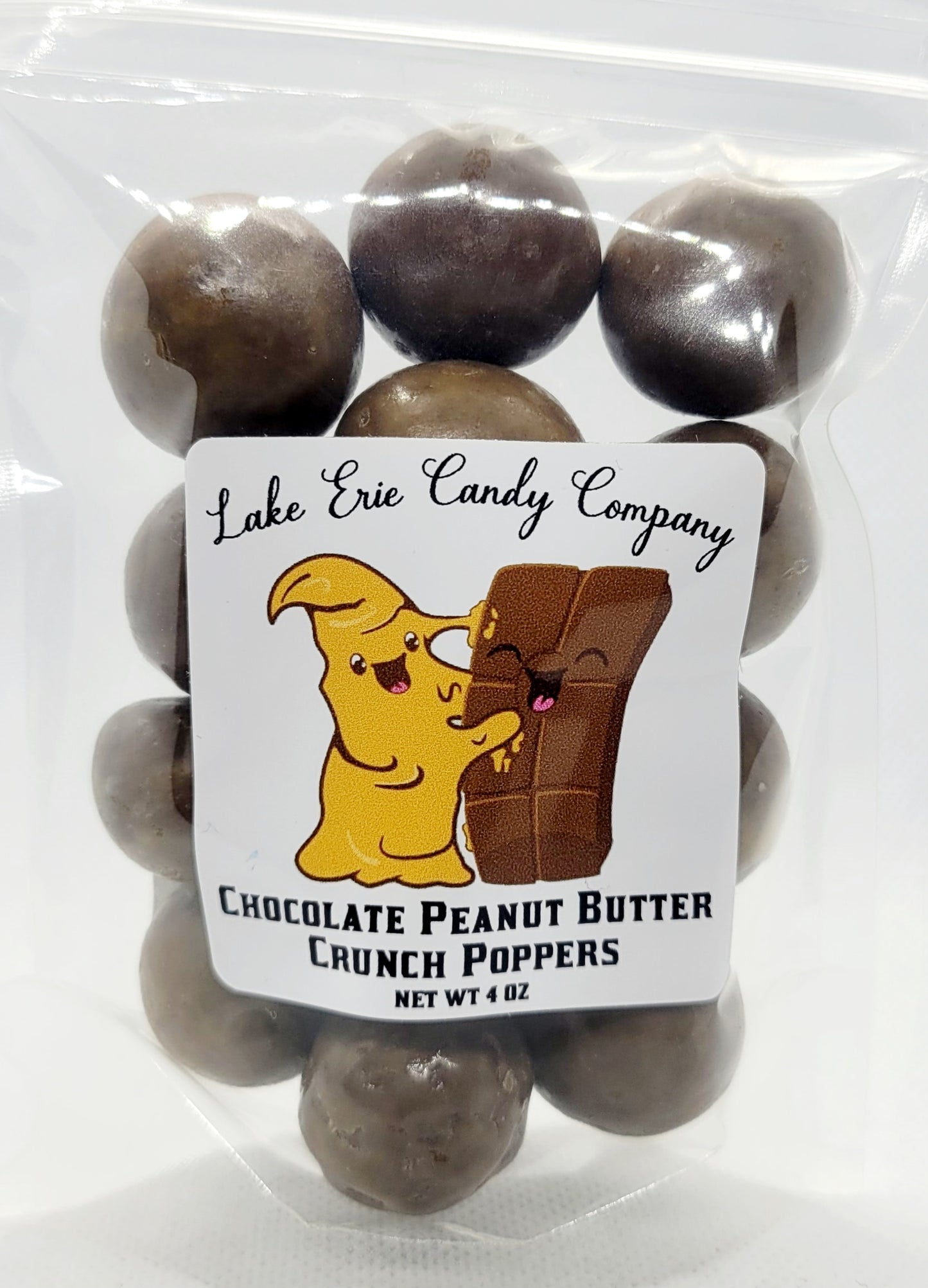 Chocolate Peanut Butter Crunch Poppers