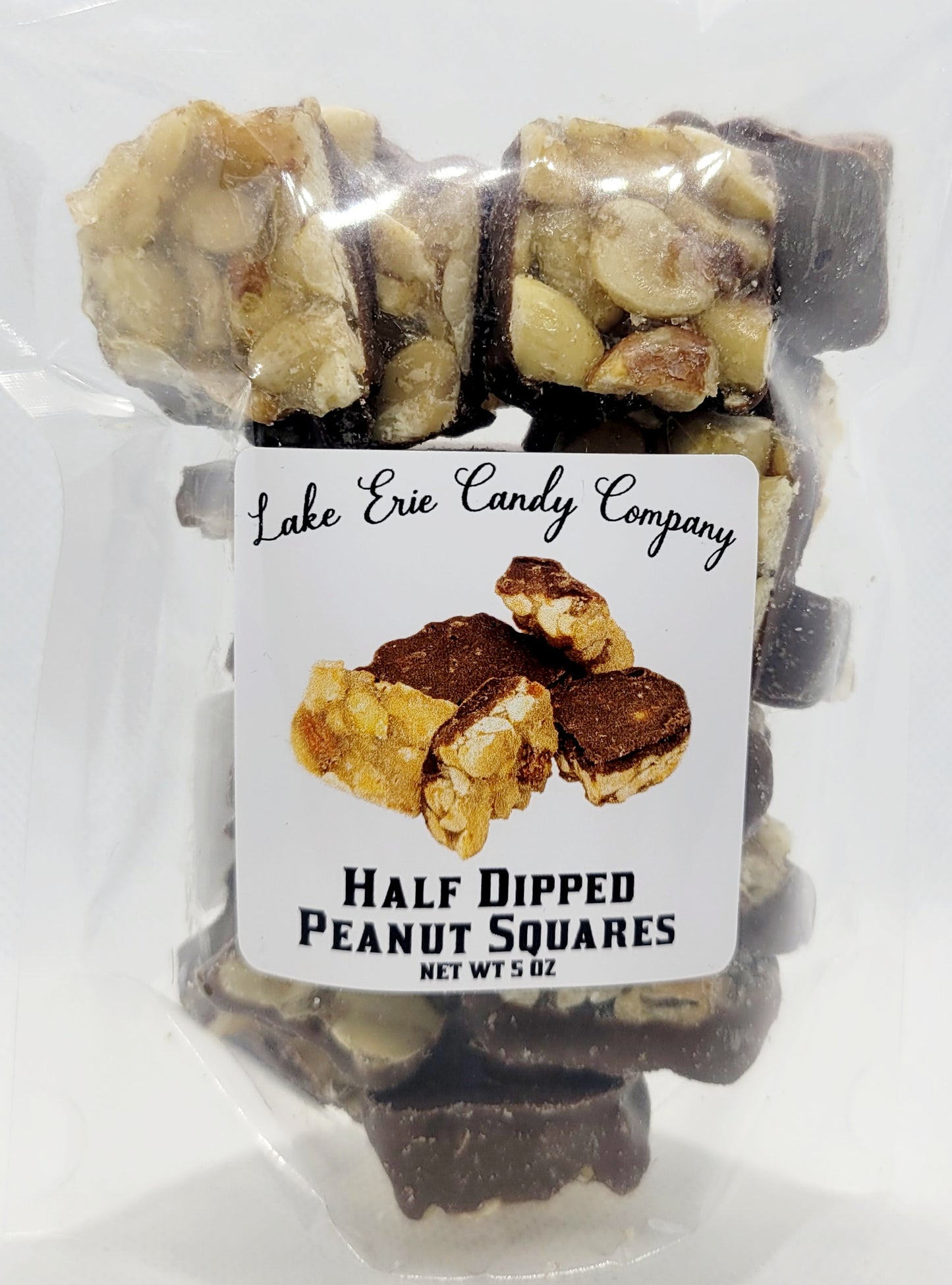 Half Dipped Peanut Squares