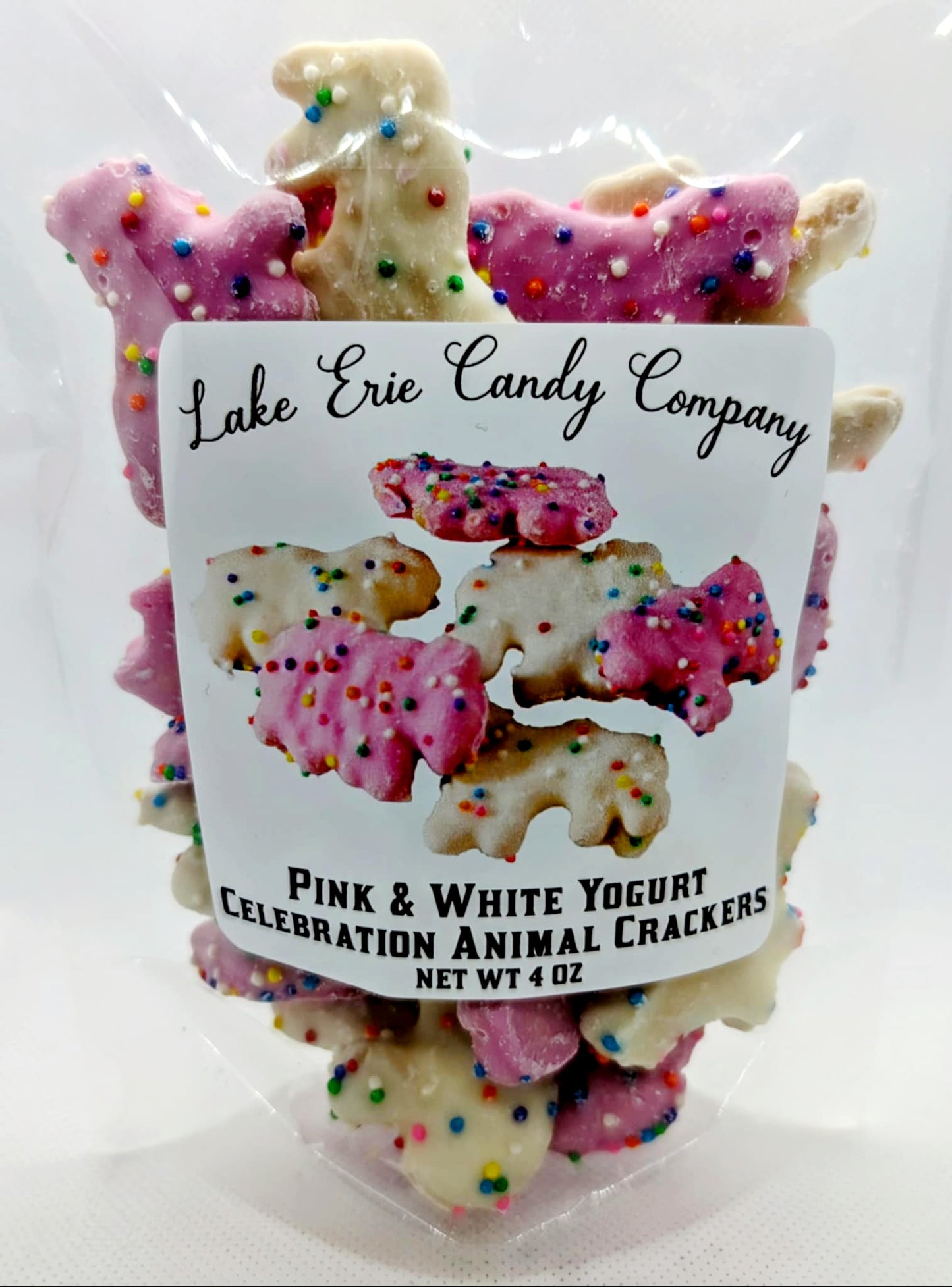 Pink & White Celebration Animal Crackers