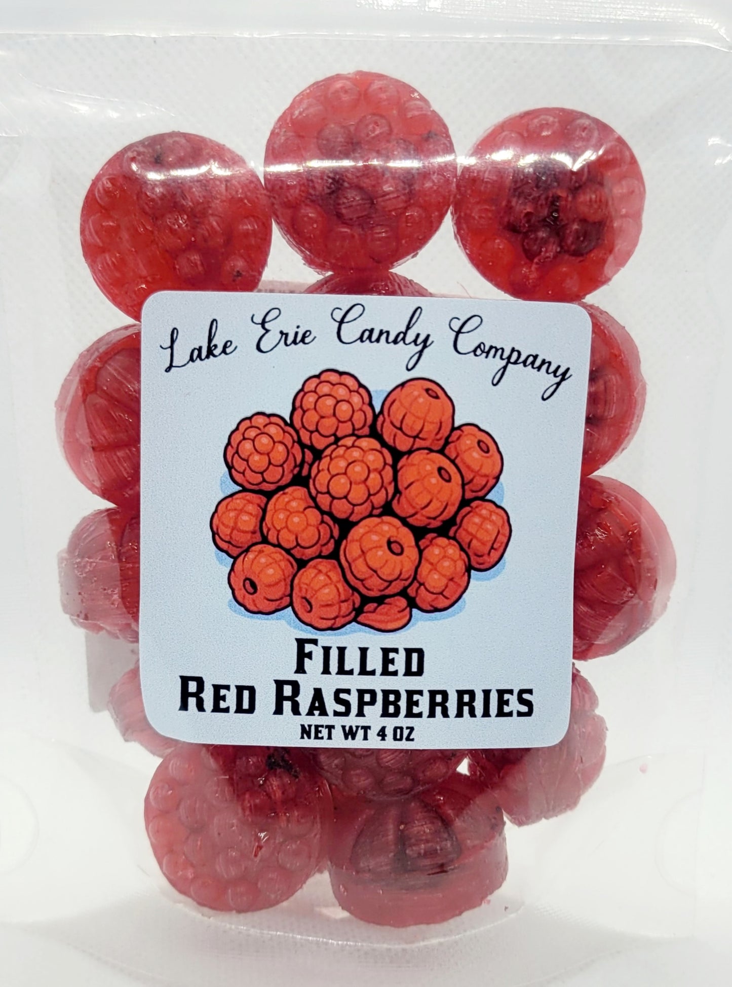 Filled Red Raspberries