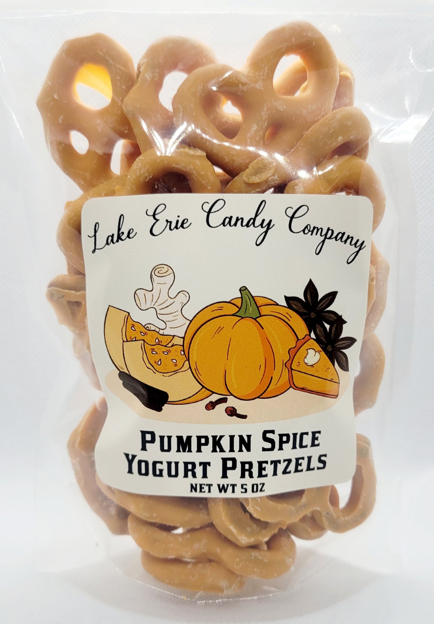 Pumpkin Spice Yogurt Pretzels