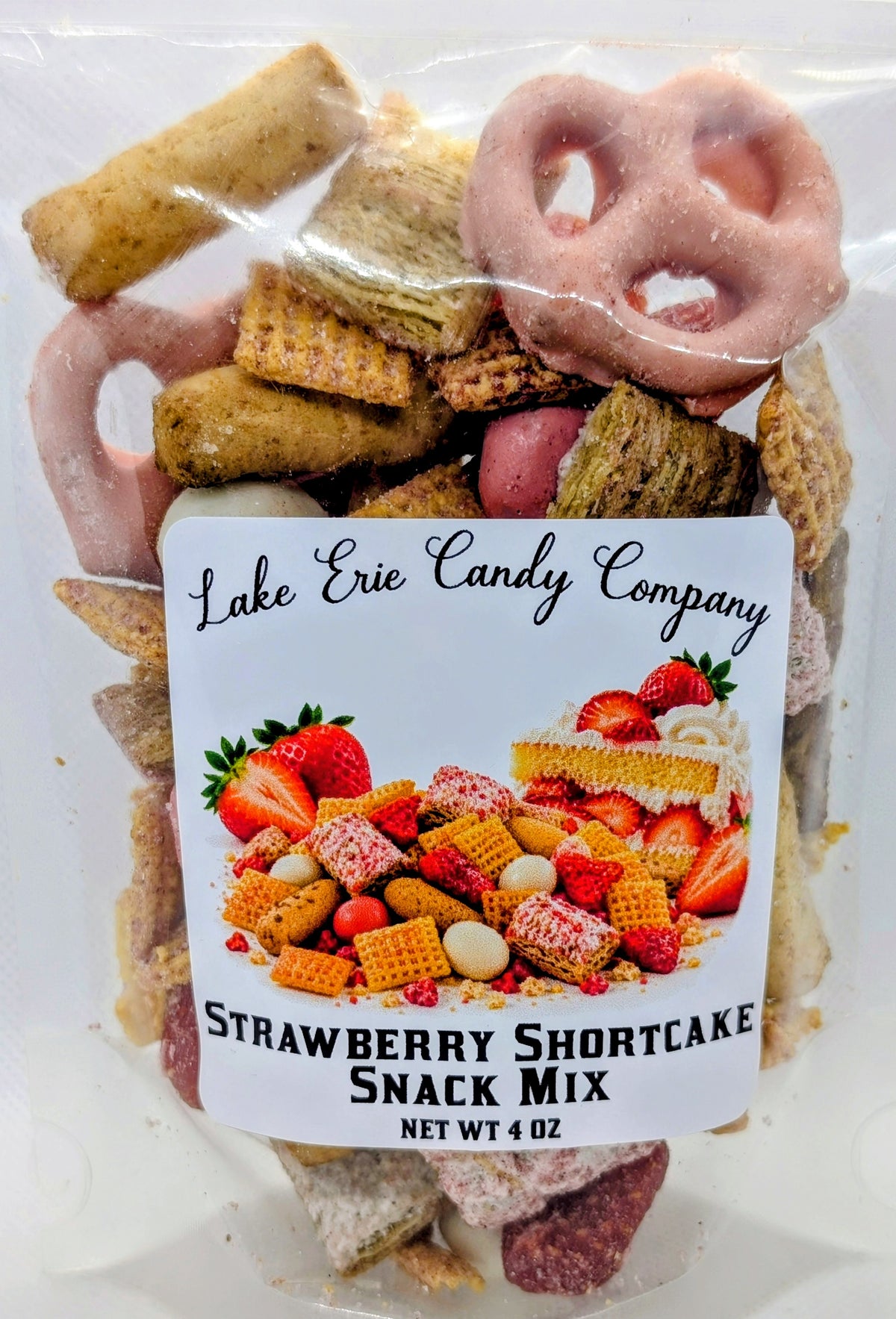 Strawberry Shortcake Snack Mix