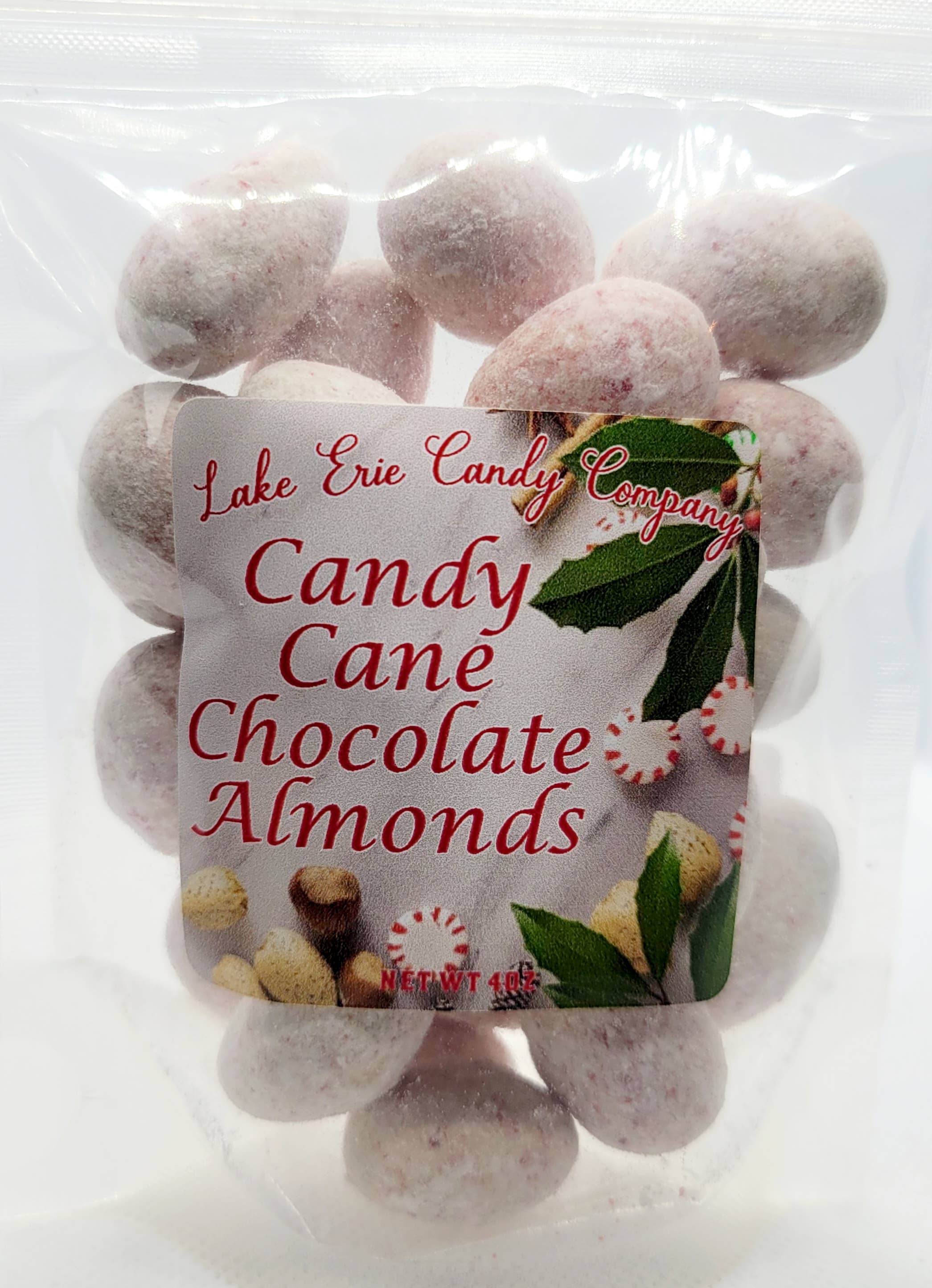 Candy Cane Chocolate Almonds Lake Erie Candy Company