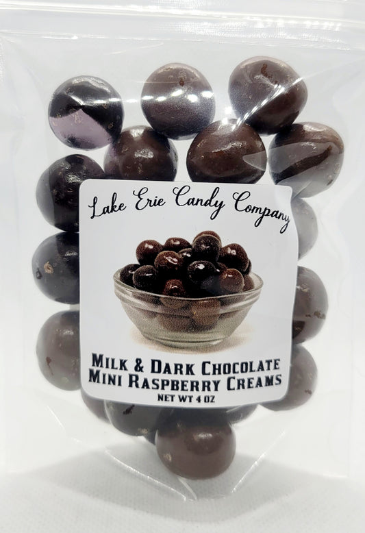Milk & Dark Chocolate Mini Raspberry Creams