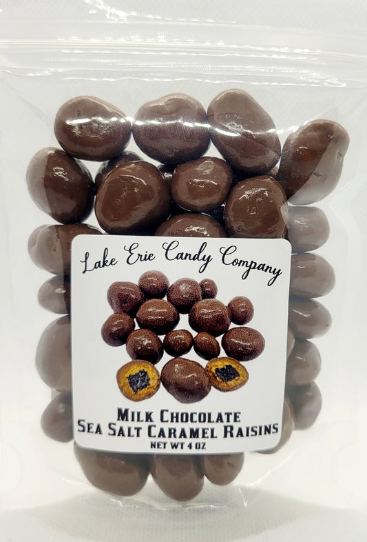 Milk Chocolate Sea Salt Caramel Raisins