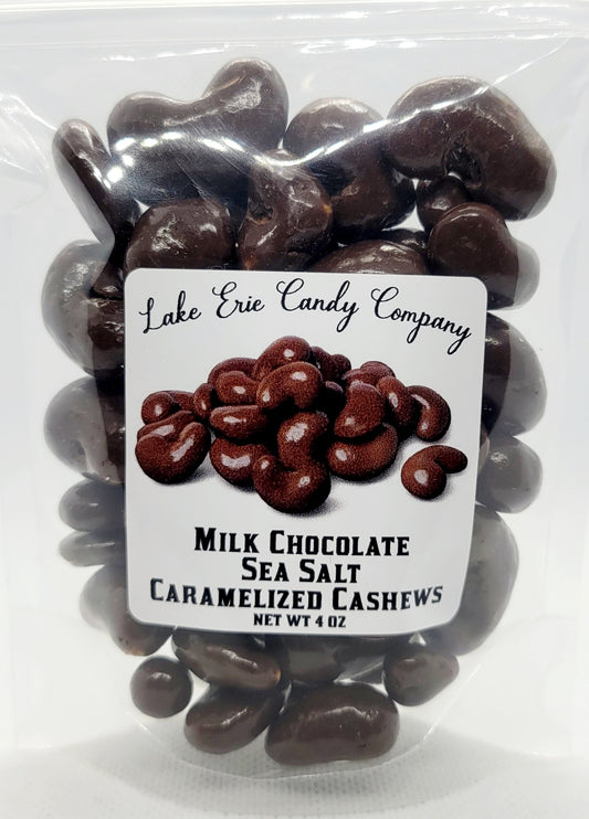 Milk Chocolate Sea Salt Caramelized Cashews