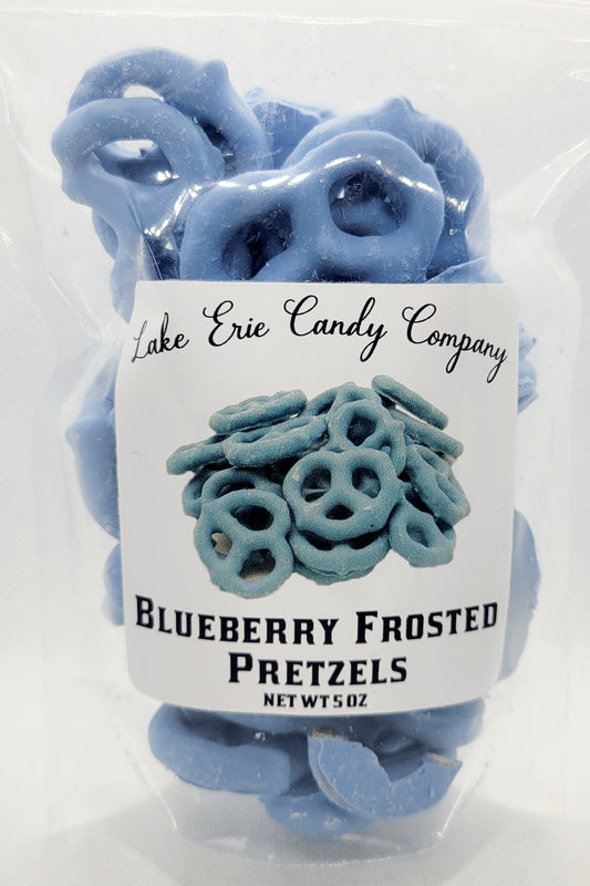 Blueberry Frosted Pretzels