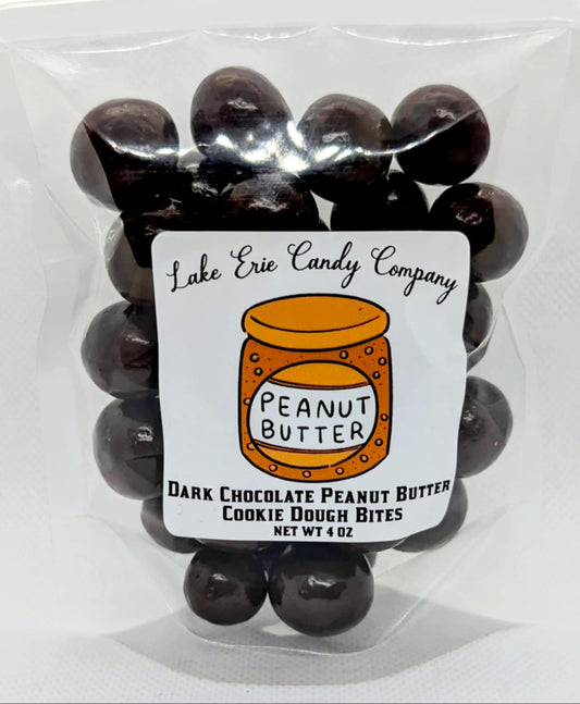Dark Chocolate Peanut Butter Cookie Dough Bites