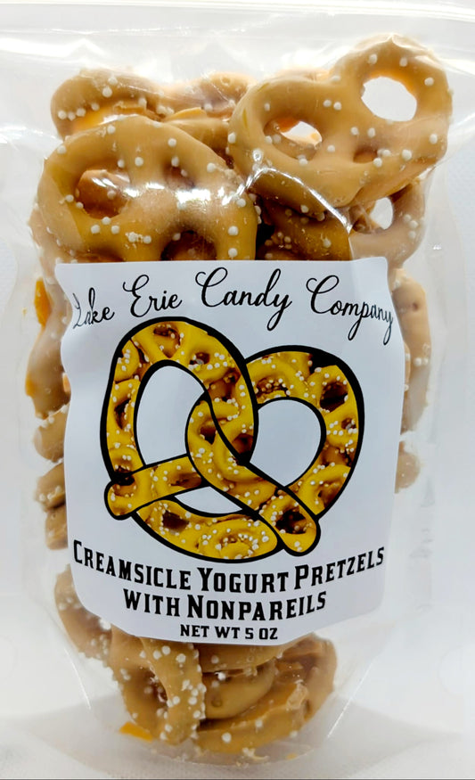 Creamsicle Yogurt Pretzels with Nonpareils