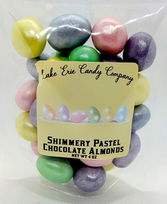 Shimmery Pastel Chocolate Almonds