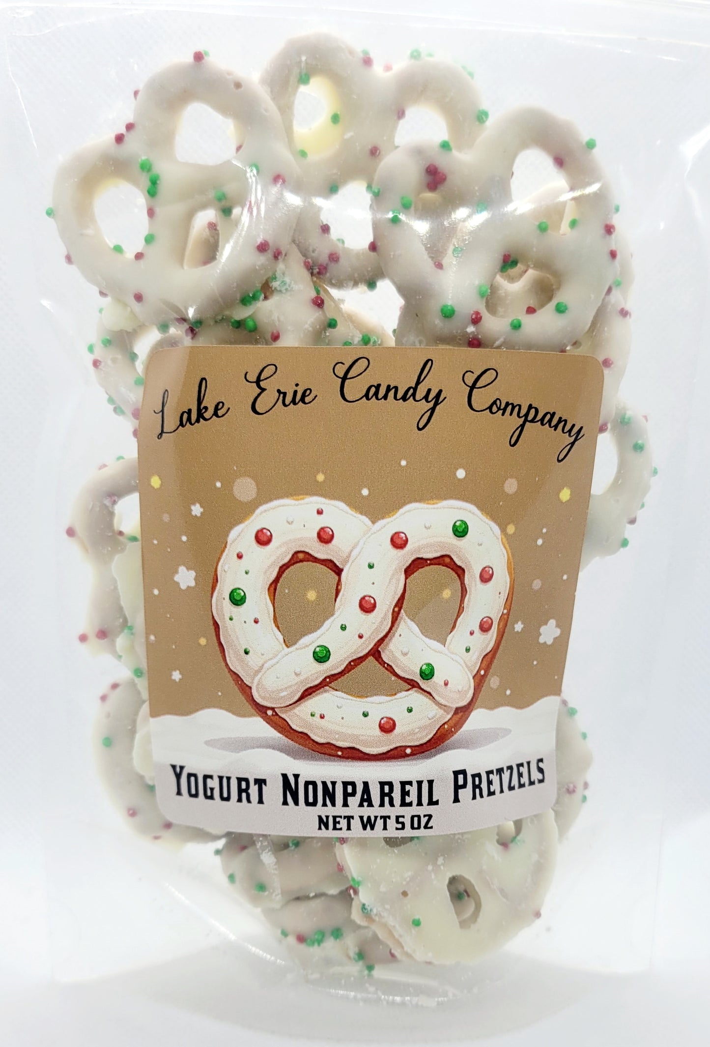 Yogurt Nonpareil Pretzels