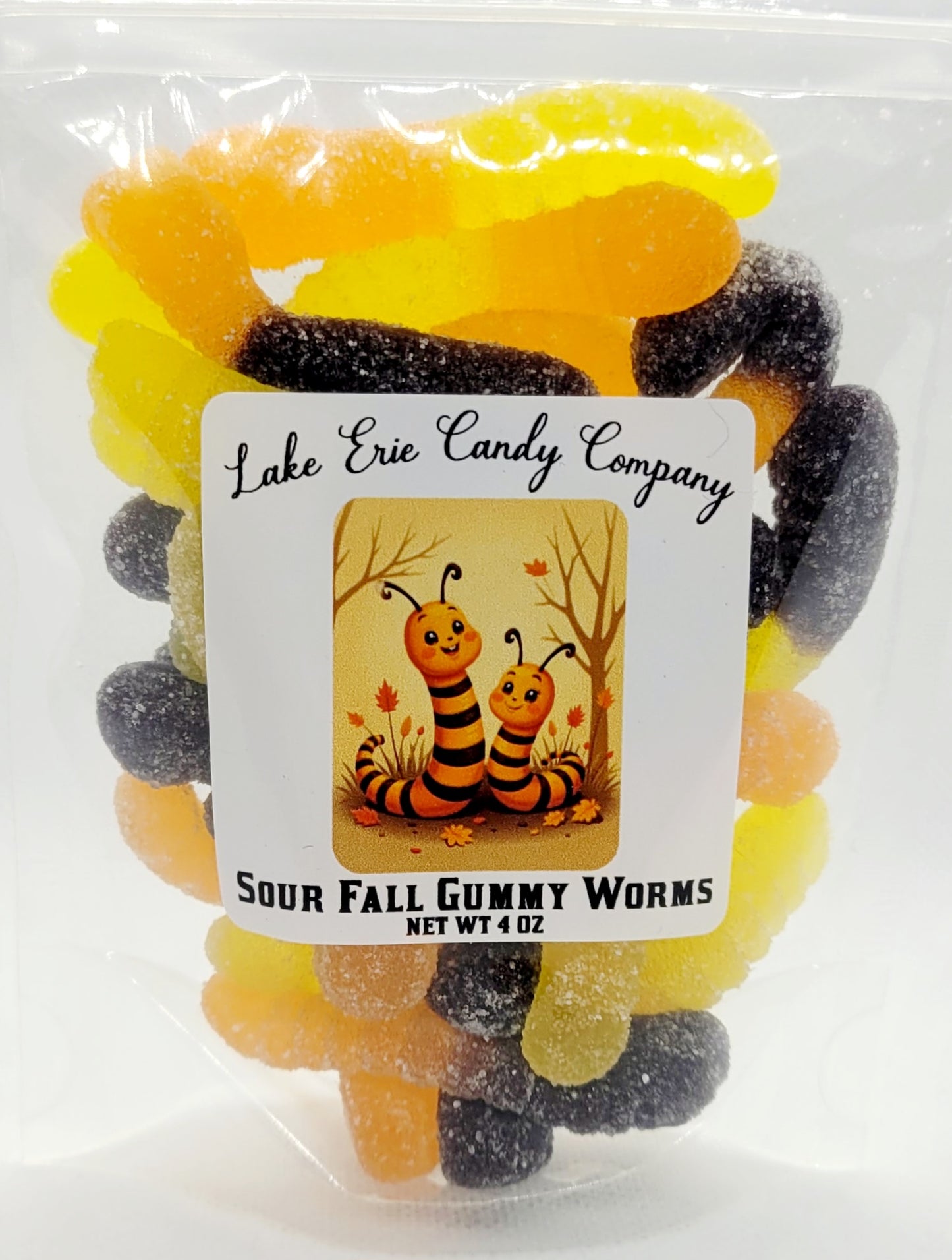 Sour Fall Gummy Worms