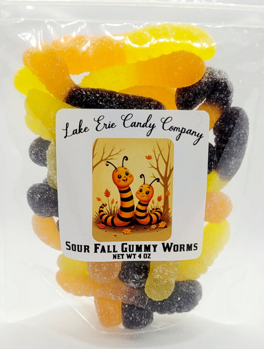 Sour Fall Gummy Worms