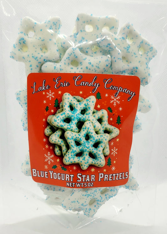 Blue Yogurt Star Pretzels