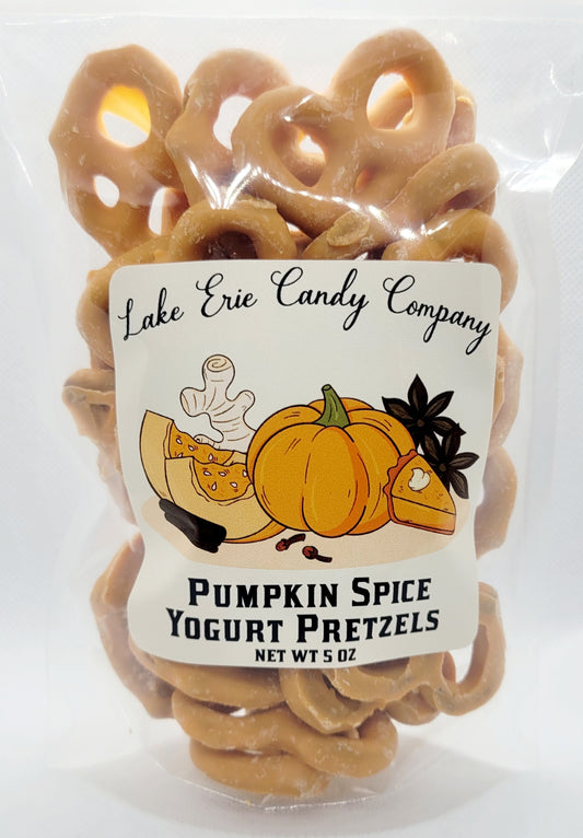 Pumpkin Spice Yogurt Pretzels