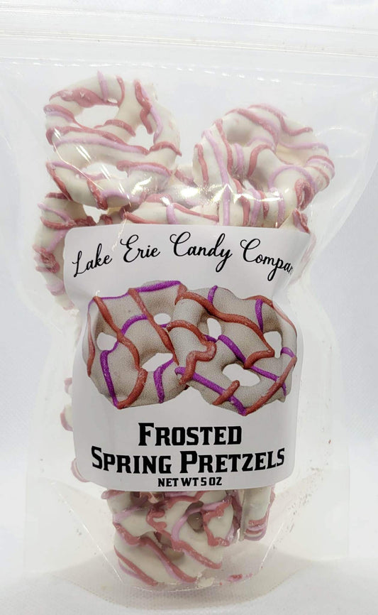 Frosted Spring Pretzels