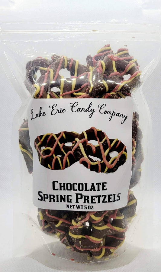 Chocolate Spring Pretzels