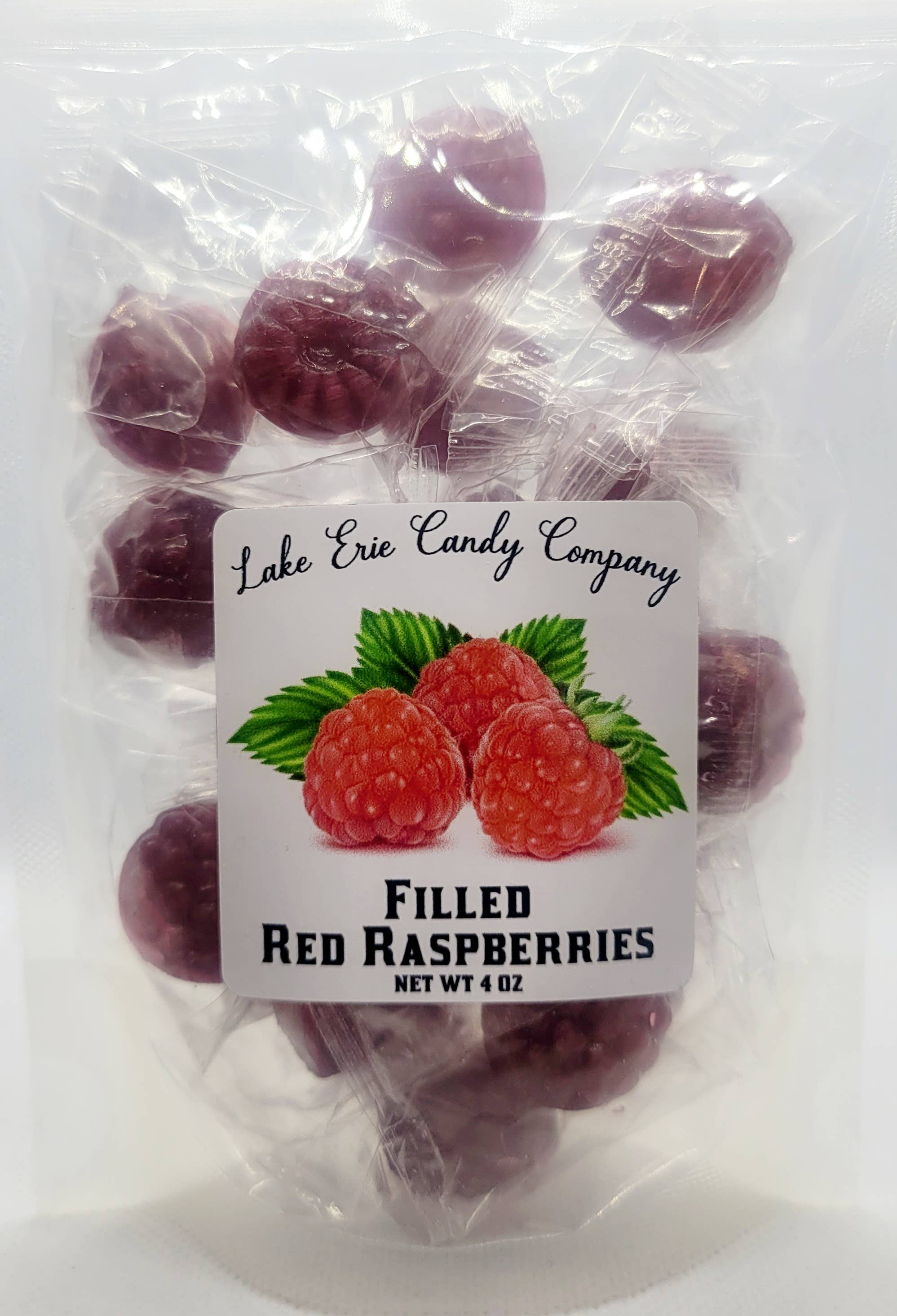 Filled Red Raspberries – Lake Erie Candy Company