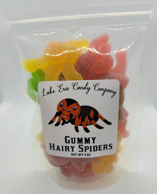 Gummy Hairy Spiders