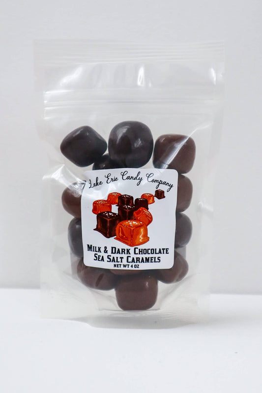 Milk & Dark Chocolate Sea Salt Caramels