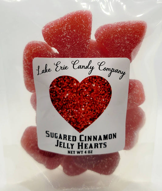 Sugared Cinnamon Jelly Hearts