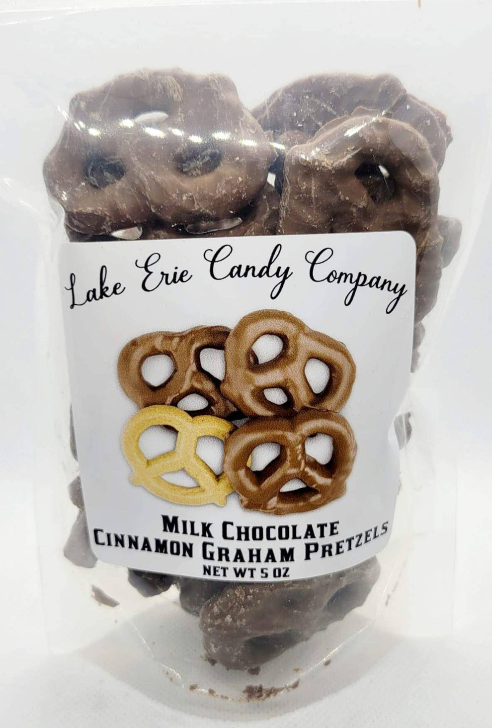 Milk Chocolate Cinnamon Graham Pretzels Lake Erie Candy Company